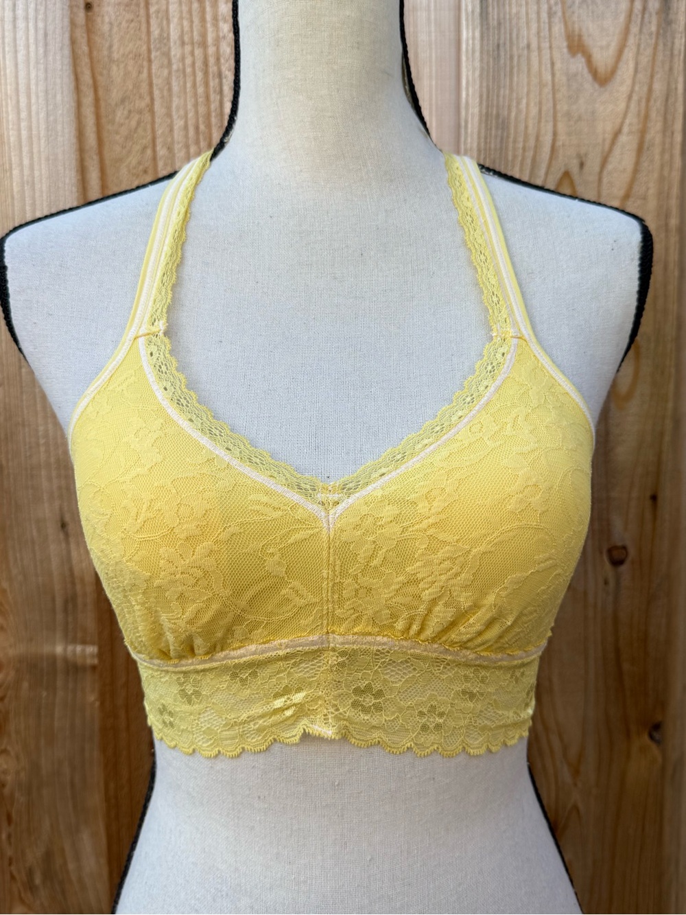 DKNY Yellow Lace Bralette